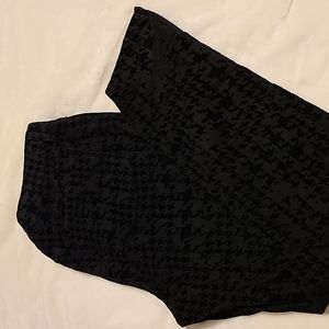 NYDJ Jeans 16 Black Flocked Houndstooth